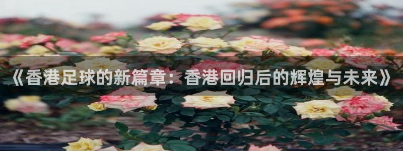 《香港足球的新篇章：香港回归后的辉煌与未来》