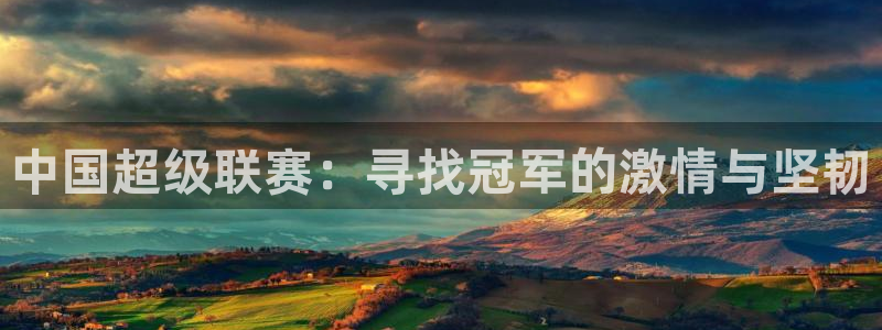  中国超级联赛：寻找冠军的激情与坚韧