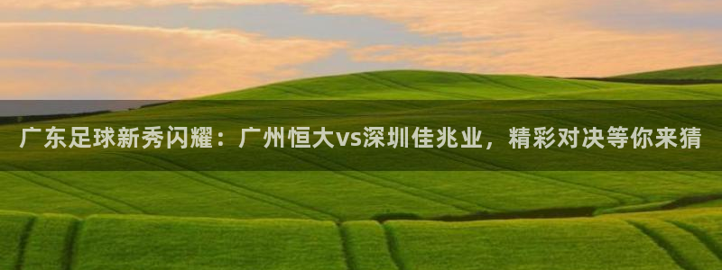 广东足球新秀闪耀：广州恒大vs深圳佳